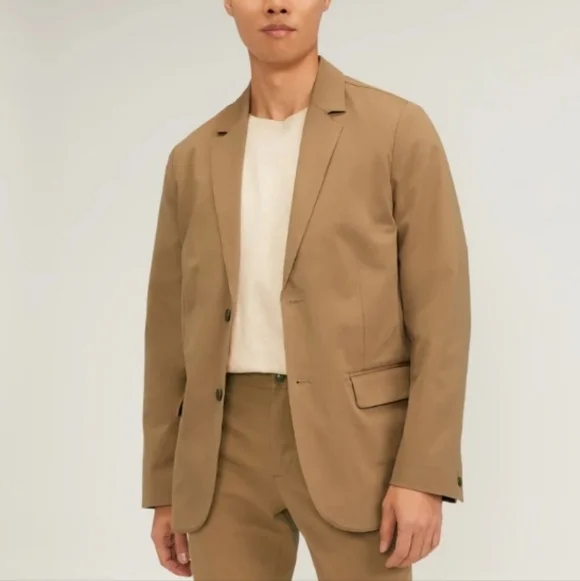 Everlane Men's The Performance Chino Blazer In Toasted Coconut Size Small
